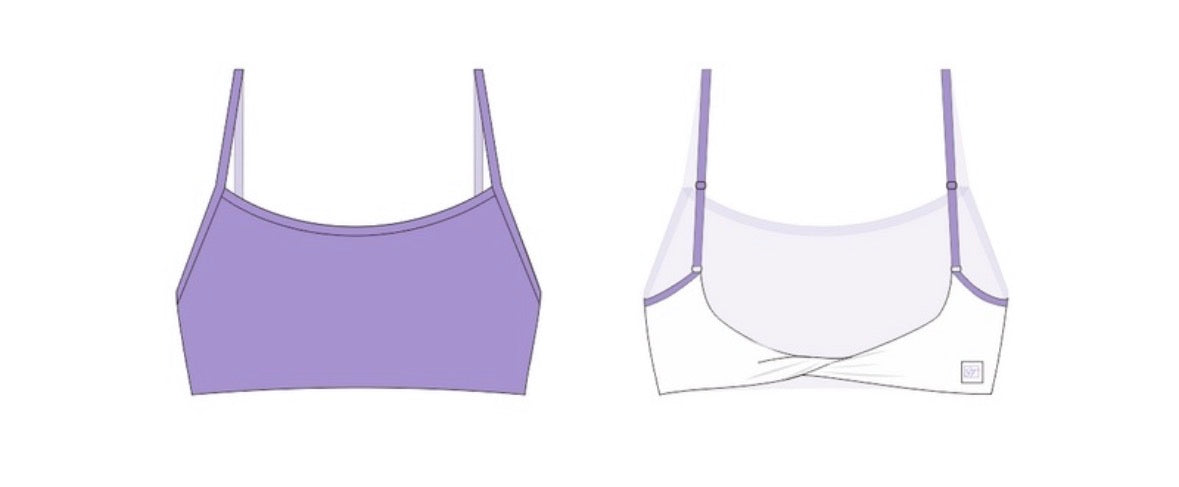 NEW The Twist & Shout Bra-Lavender