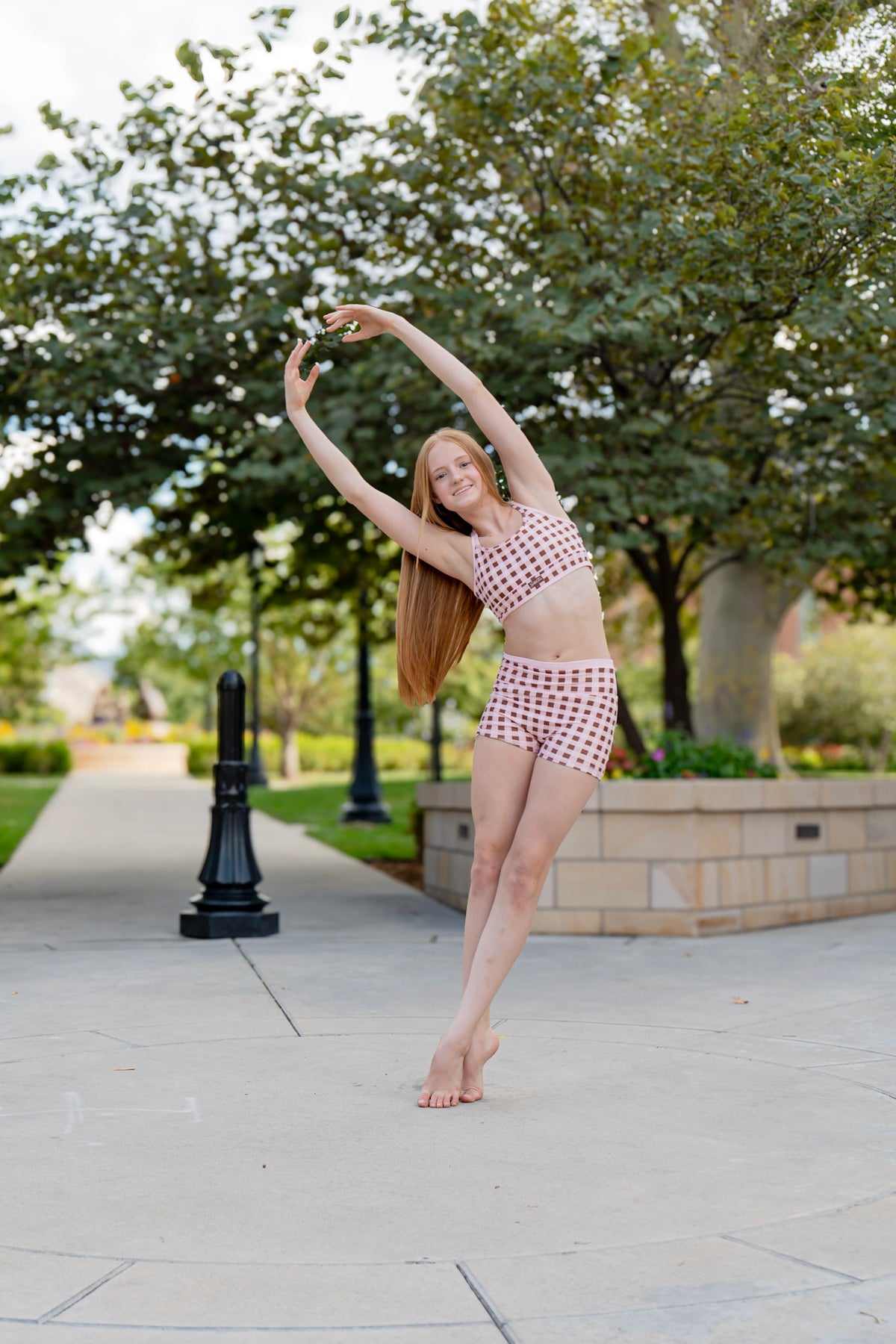 NEW! Limited Edition Duo Shorts – Pink & Brown Gingham