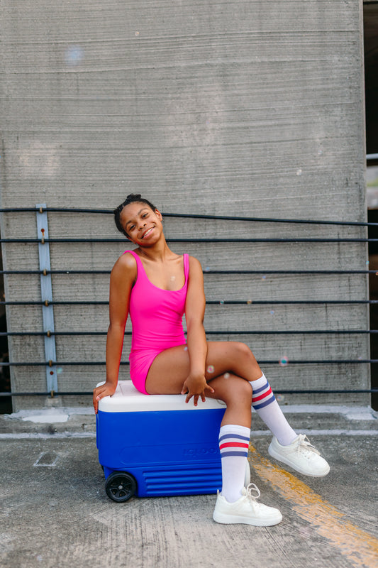 The Movement Biketards- Hot Pink