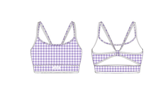 Limited Edition Bow Bra – Lavendar Gingham (Copy)