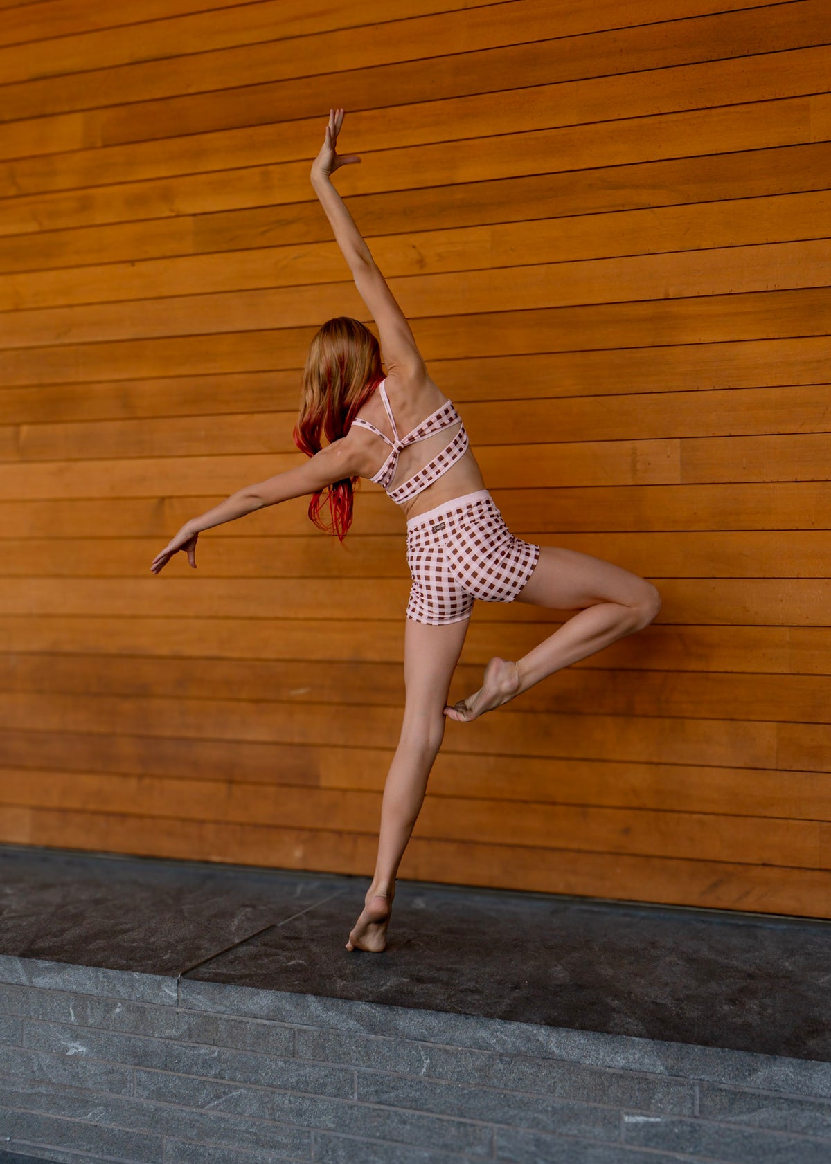 NEW! Limited Edition Duo Shorts – Pink & Brown Gingham