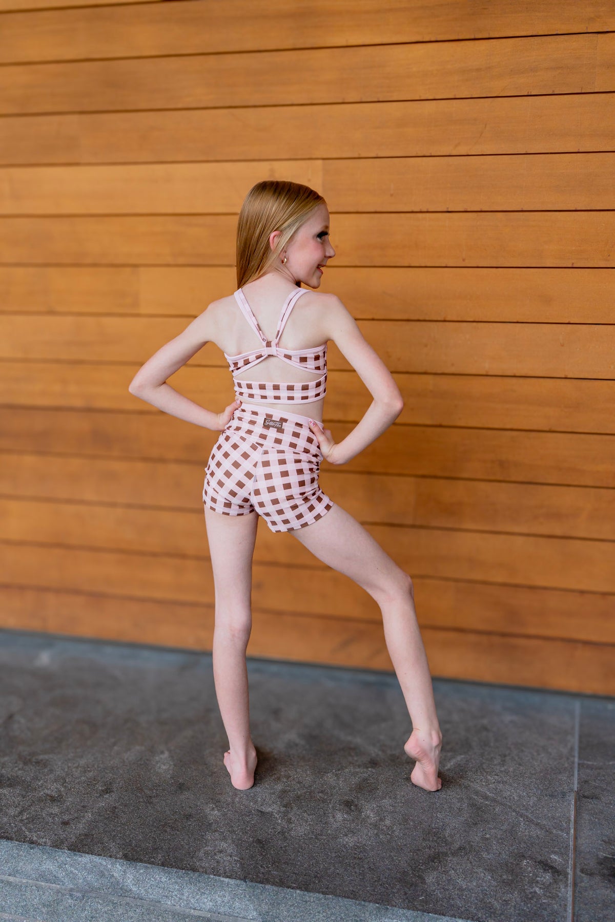 NEW! Limited Edition Duo Shorts – Pink & Brown Gingham