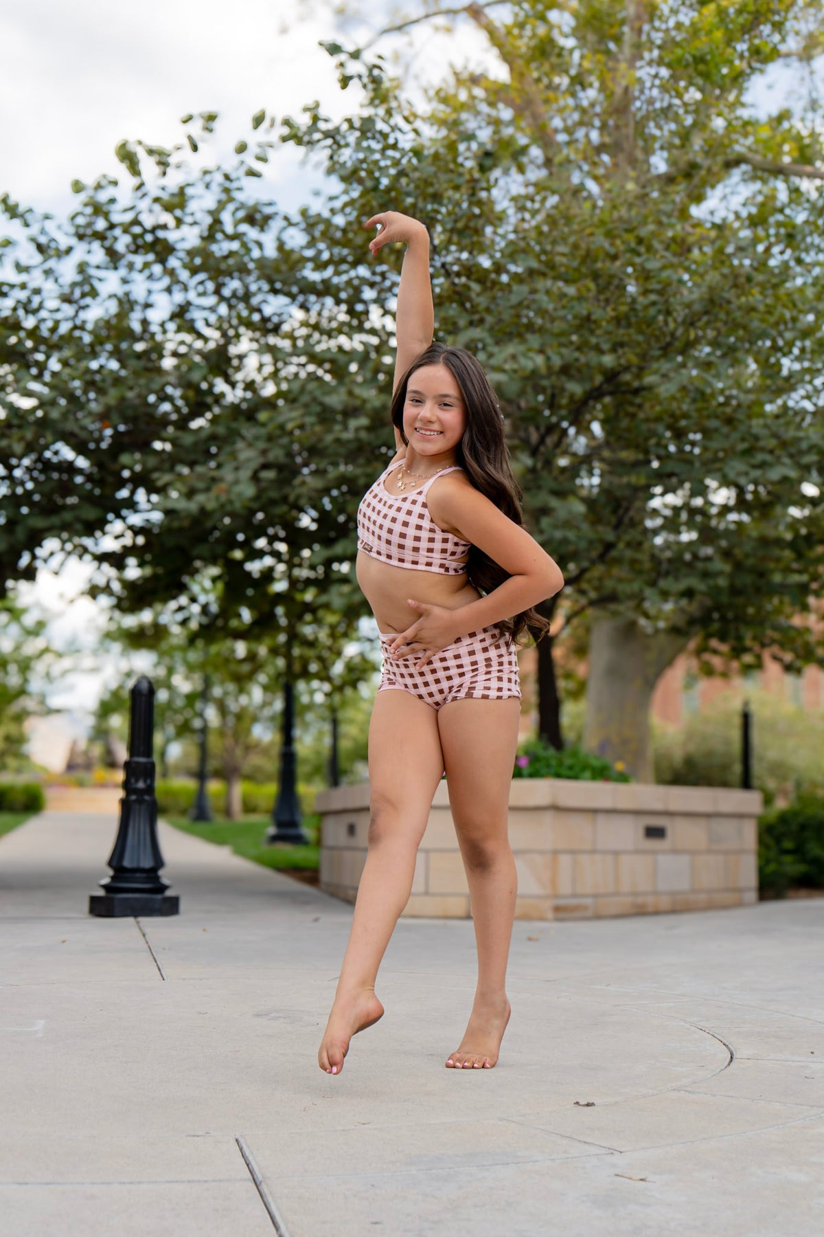 NEW!! Limited Edition Bow Bra – Pink & Brown Gingham