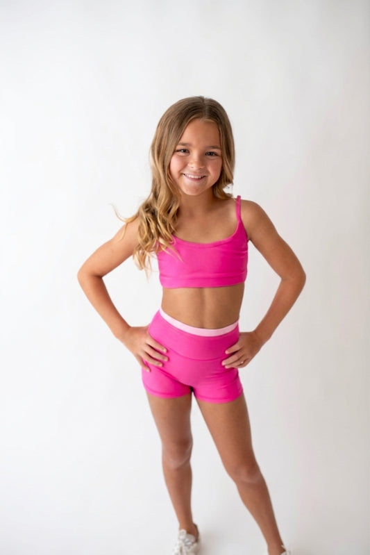 Duo Shorts- Hot Pink