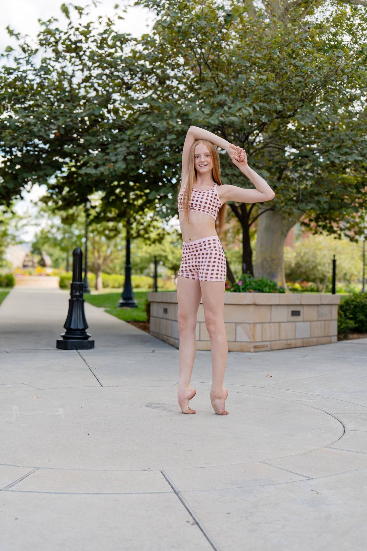NEW! Limited Edition Duo Shorts – Pink & Brown Gingham