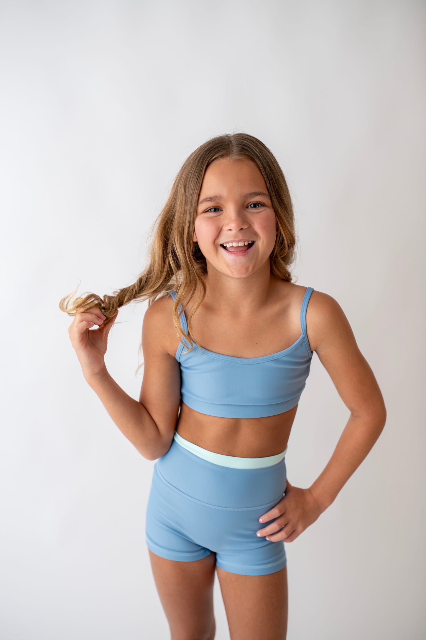 The Duo Short: Denim Mist